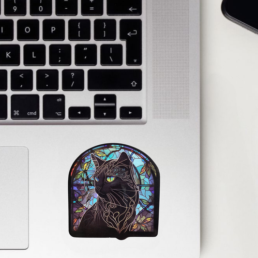 Midnight Purr Sticker