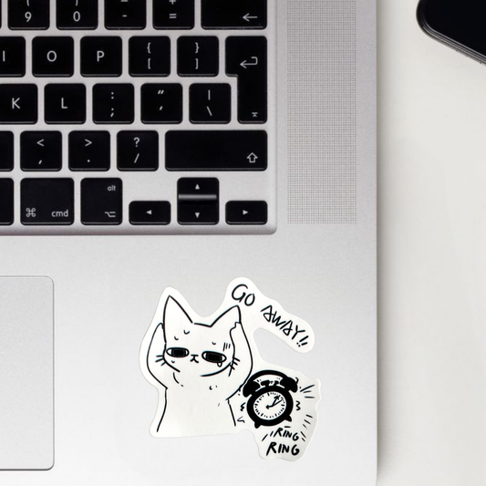 Go Away Sticker