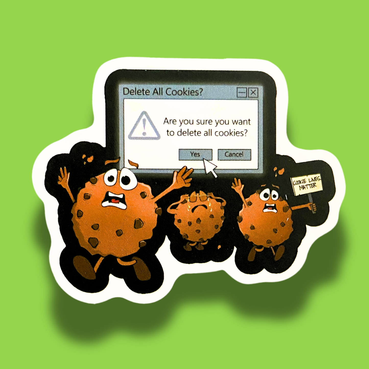 Delete All Cookies? Sticker