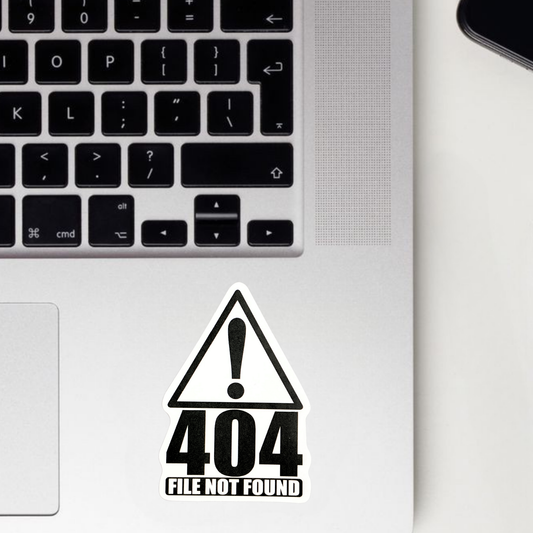 404 File Not Found! Sticker