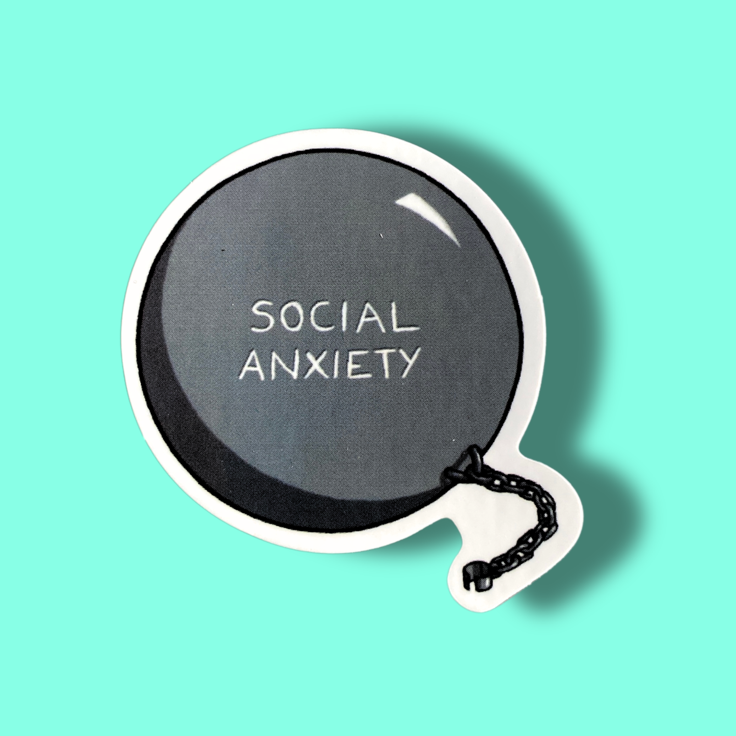 Social Anxiety Sticker