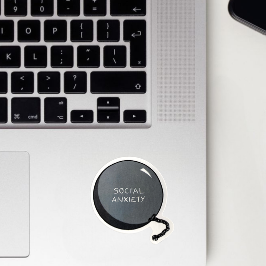 Social Anxiety Sticker