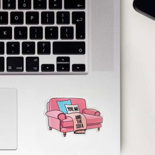 You, Me And The Sofa Sticker