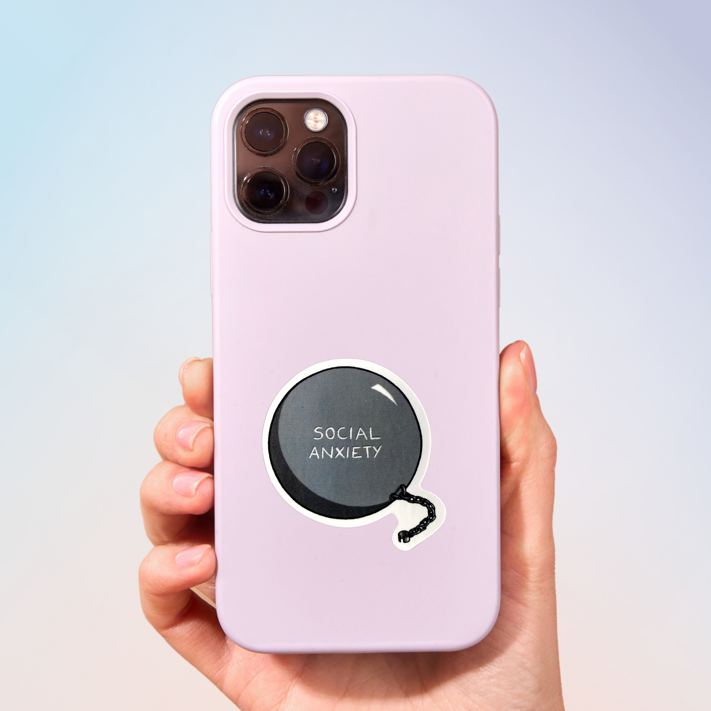 Social Anxiety Sticker