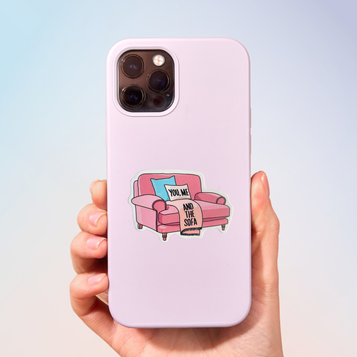 You, Me And The Sofa Sticker