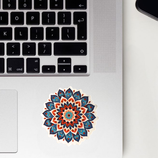 Whimsy Wheel Mandala Sticker