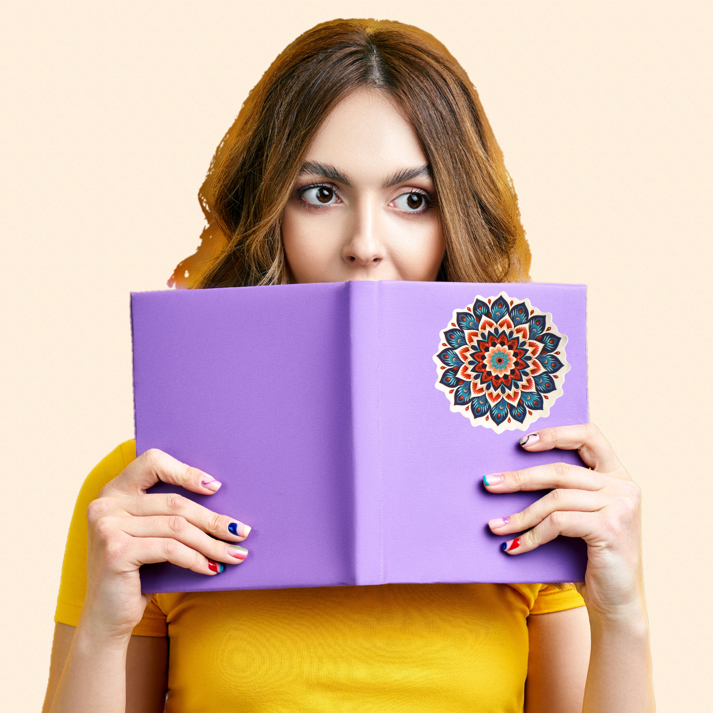 Whimsy Wheel Mandala Sticker