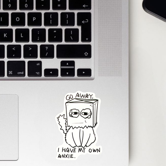 Go Away Sticker
