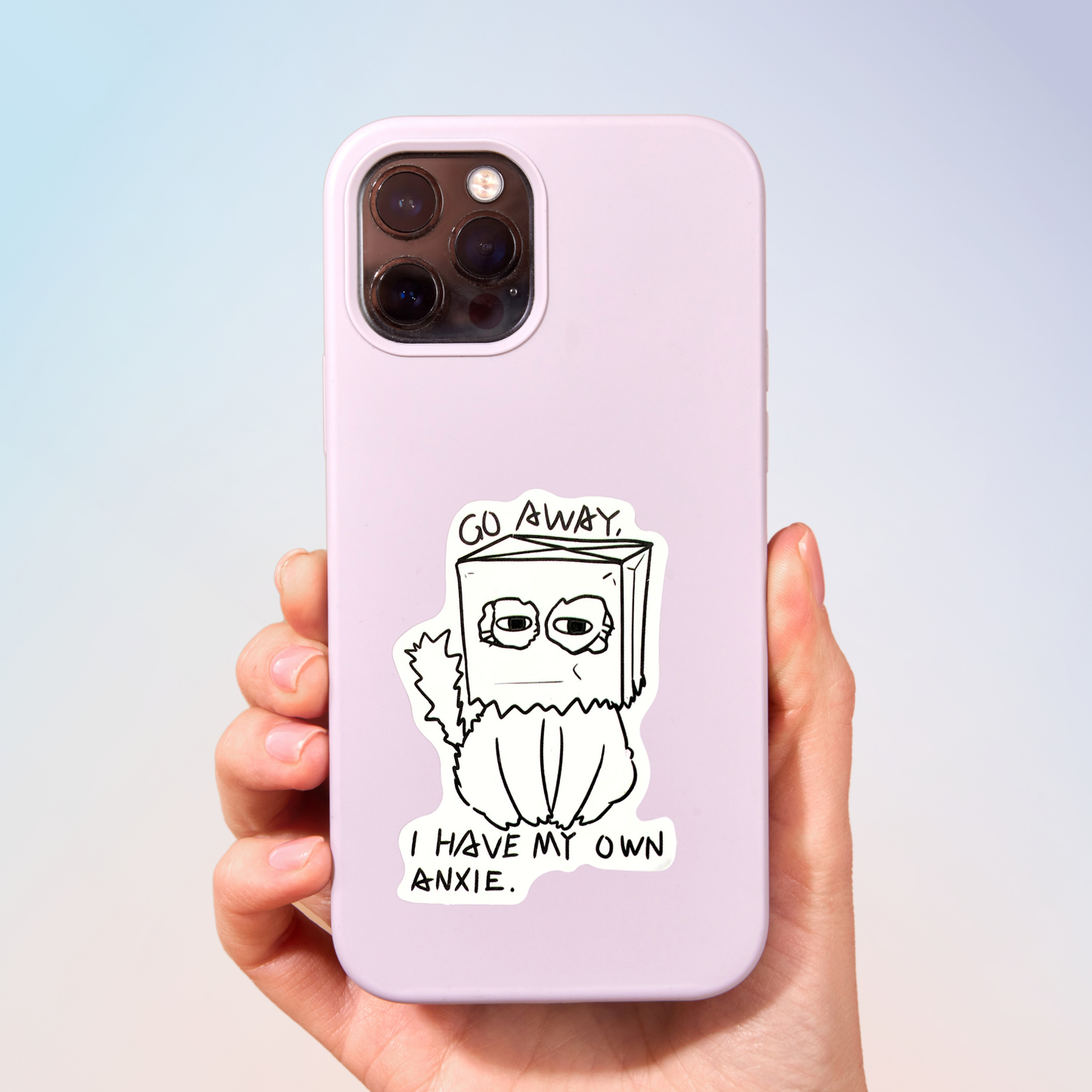 Go Away Sticker