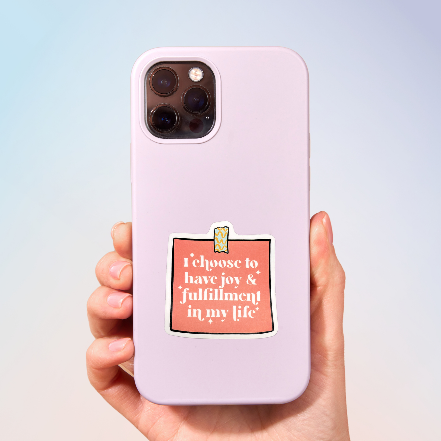 Choose Joy And Fulfillment In Life Sticker