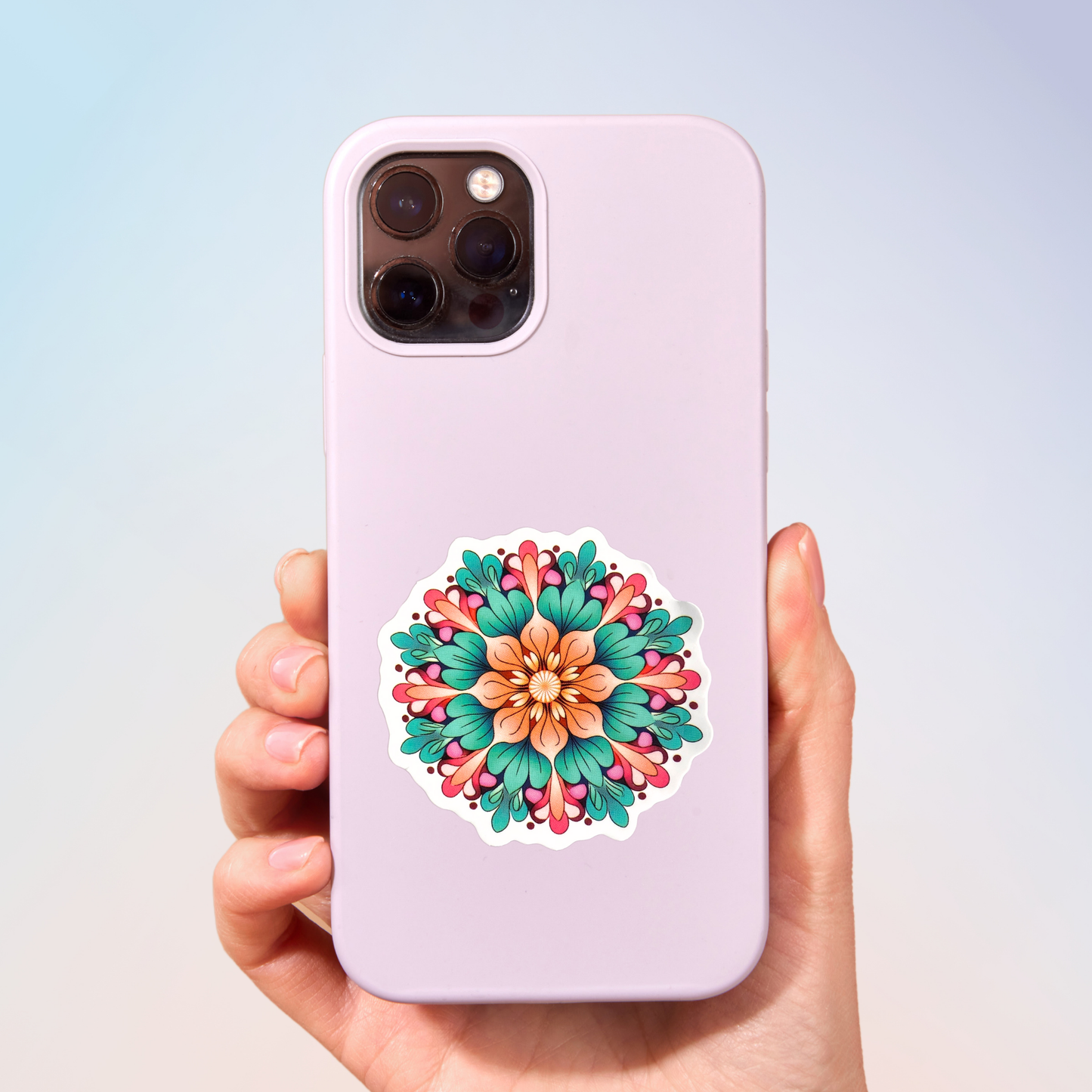 Vibrant Spectrum Mandala Sticker