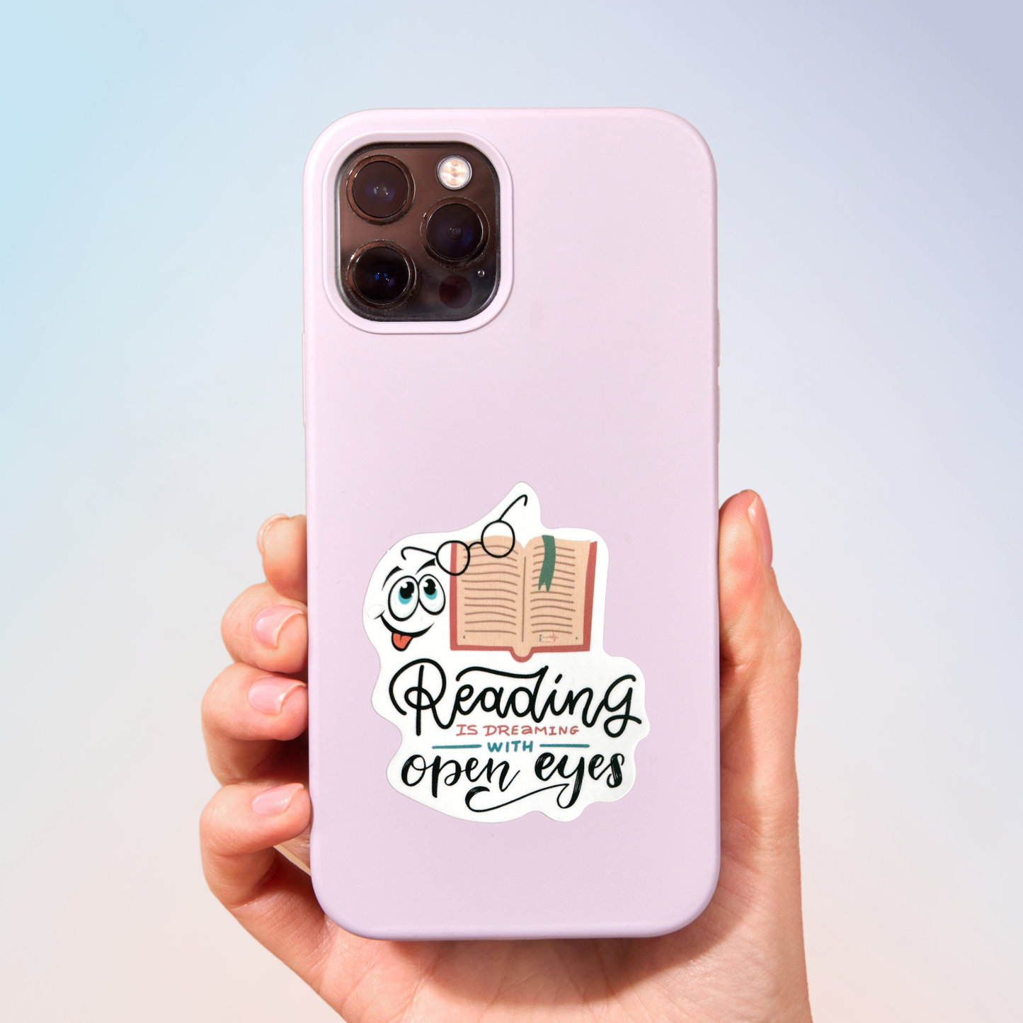 Reading Is Dreaming With Open Eyes Sticker
