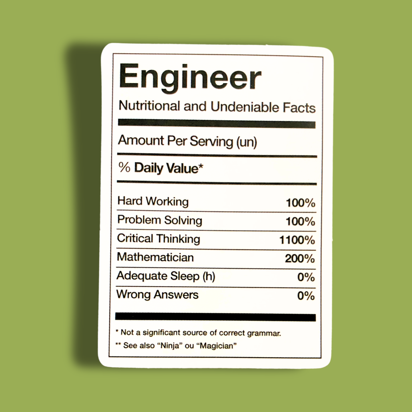 Engineer Sticker