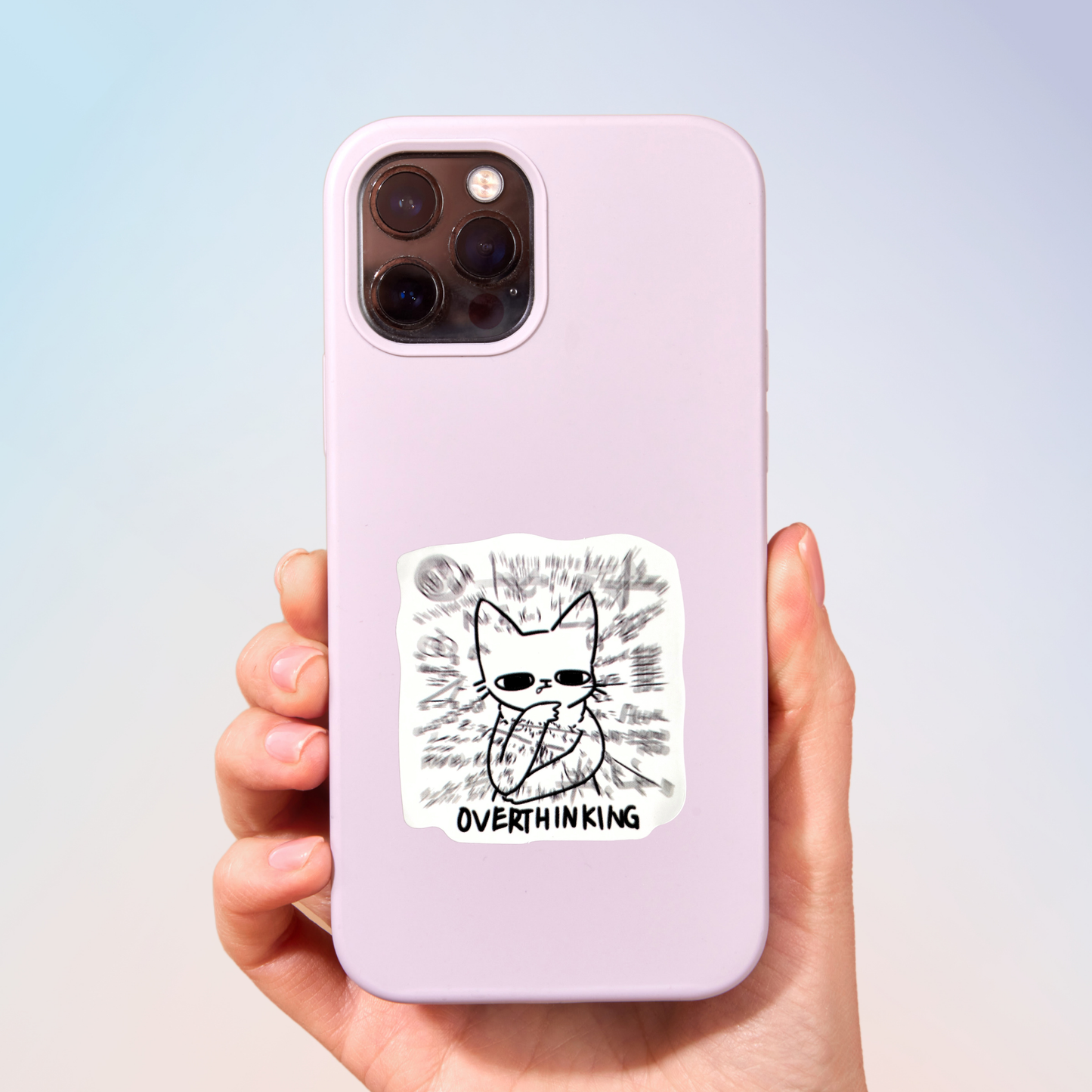 Overthinking Sticker