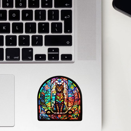 Artistic Cat Sticker