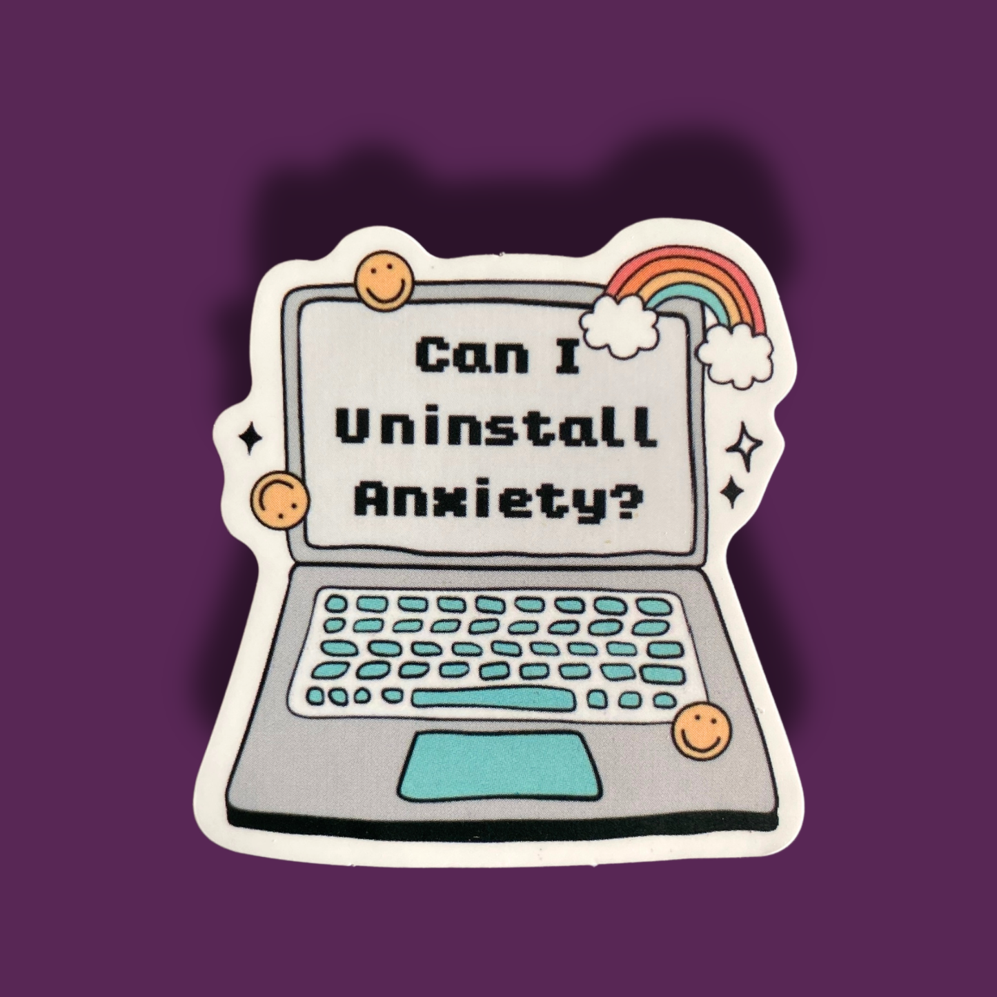 Can I Uninstall Anxiety? Sticker