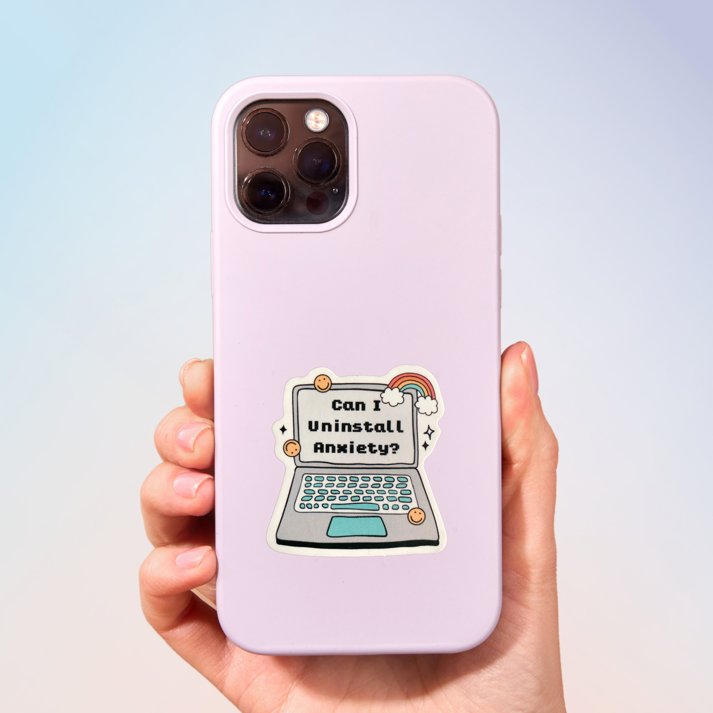Can I Uninstall Anxiety? Sticker