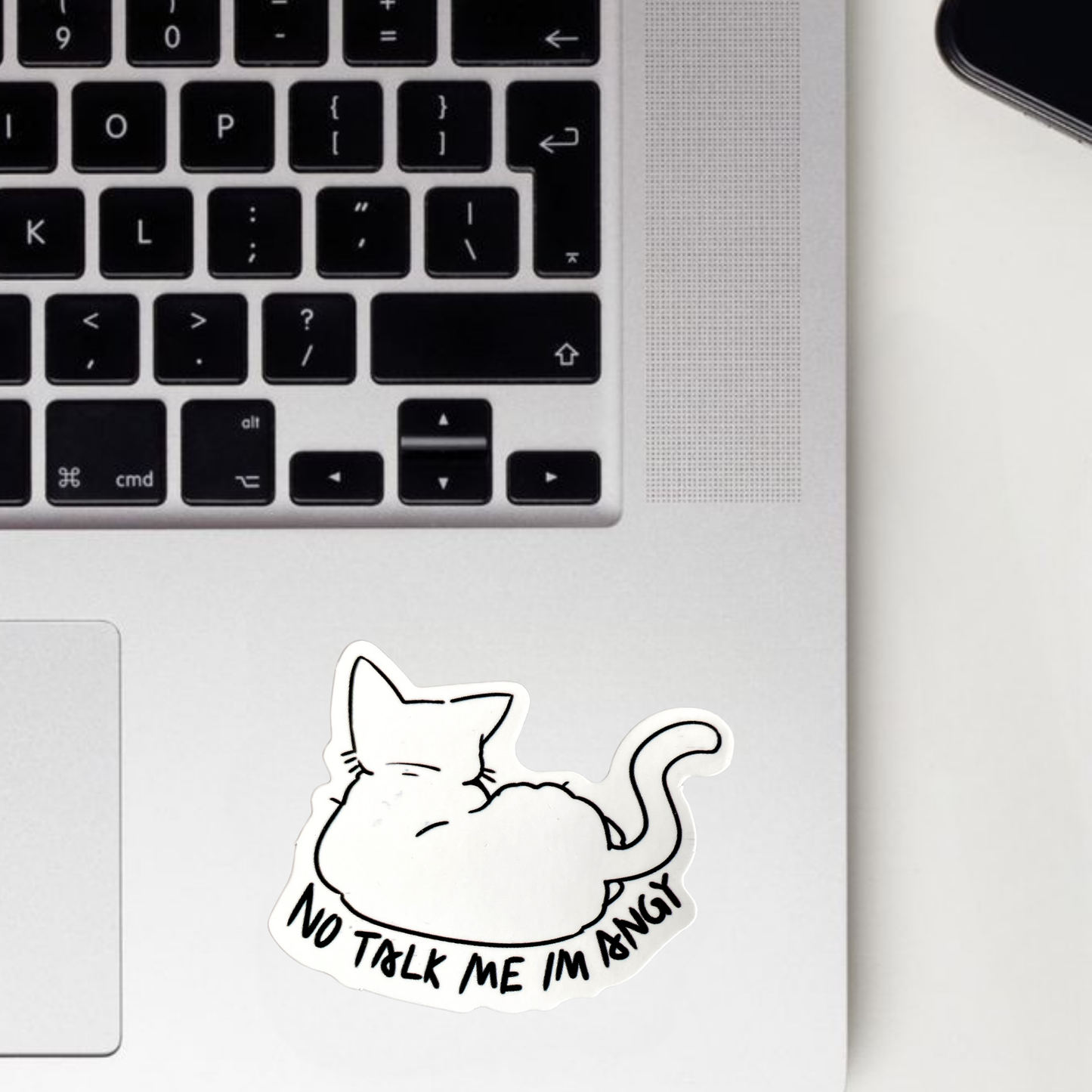No Talk Me I'M Angry Sticker