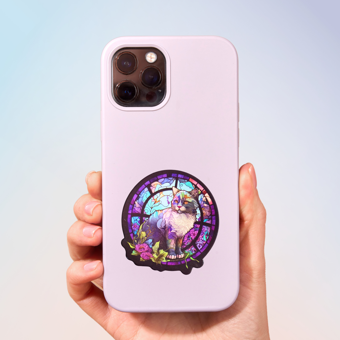 Colourful Kitty Sticker