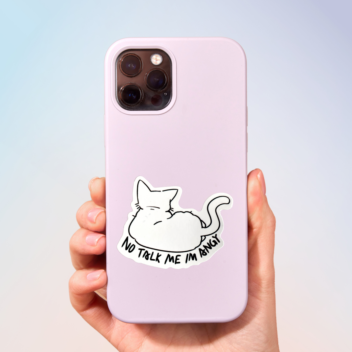 No Talk Me I'M Angry Sticker