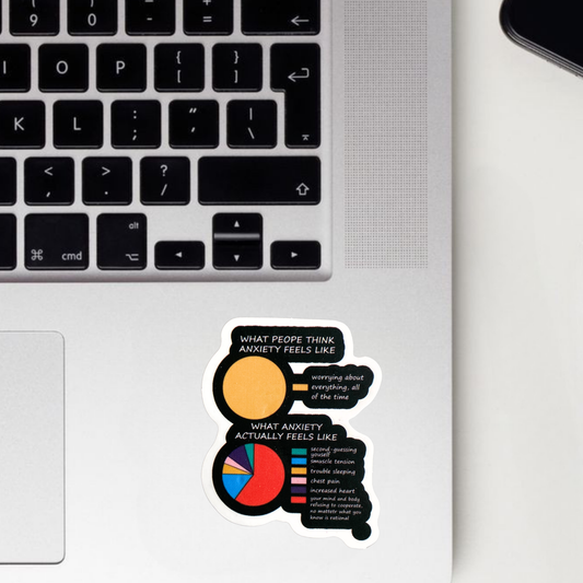 What Anxiety Actually Feels Like Sticker