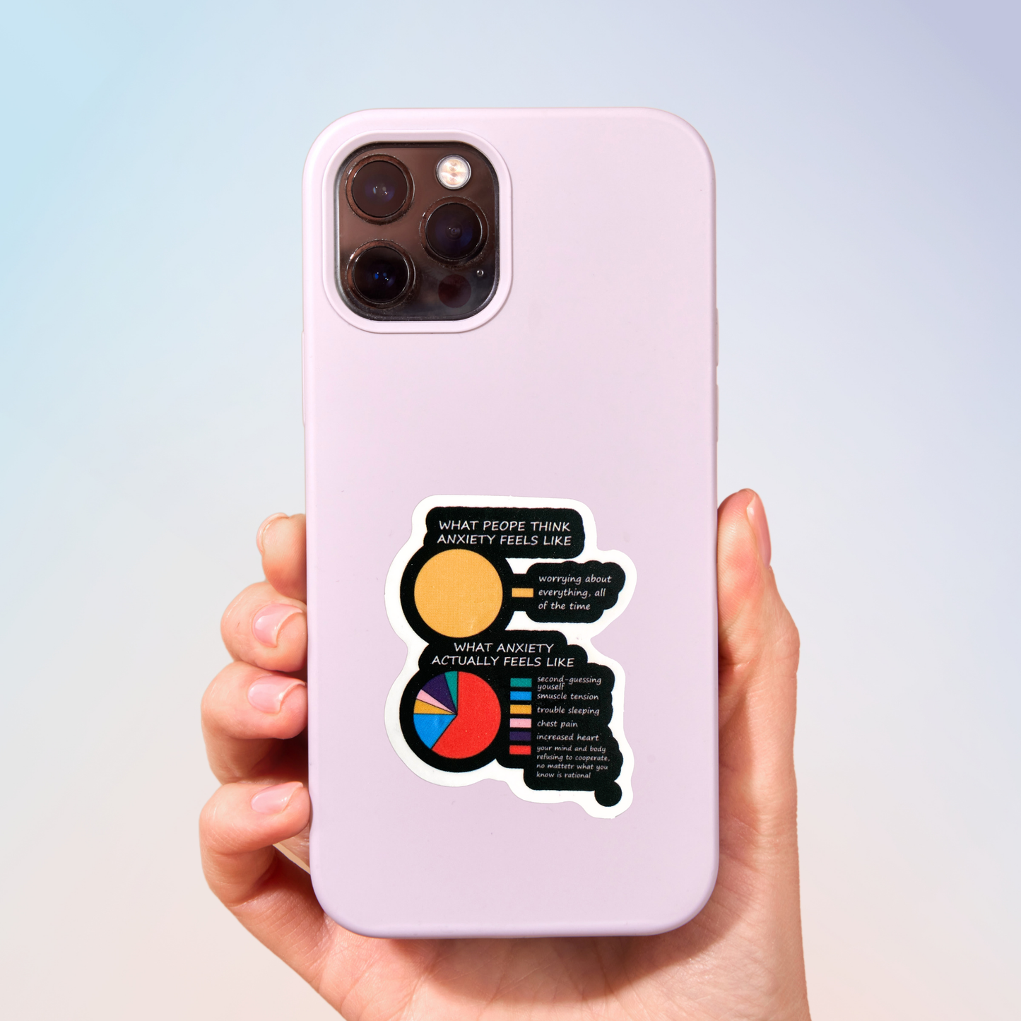 What Anxiety Actually Feels Like Sticker