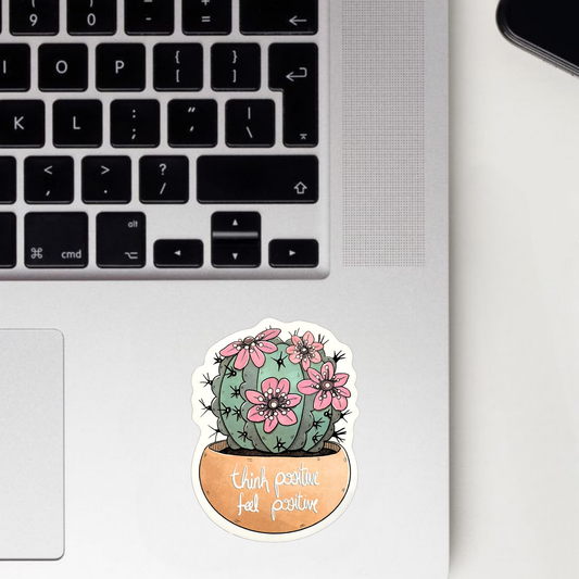 Think Positive Feel Positive Sticker