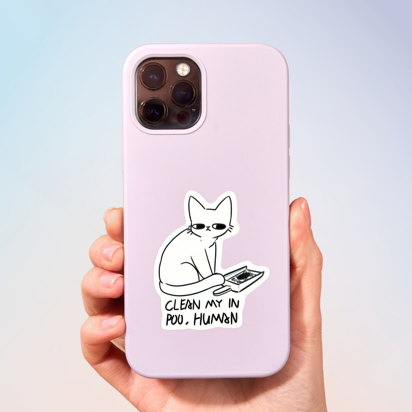 Clean My In Poo.. Human.. Sticker