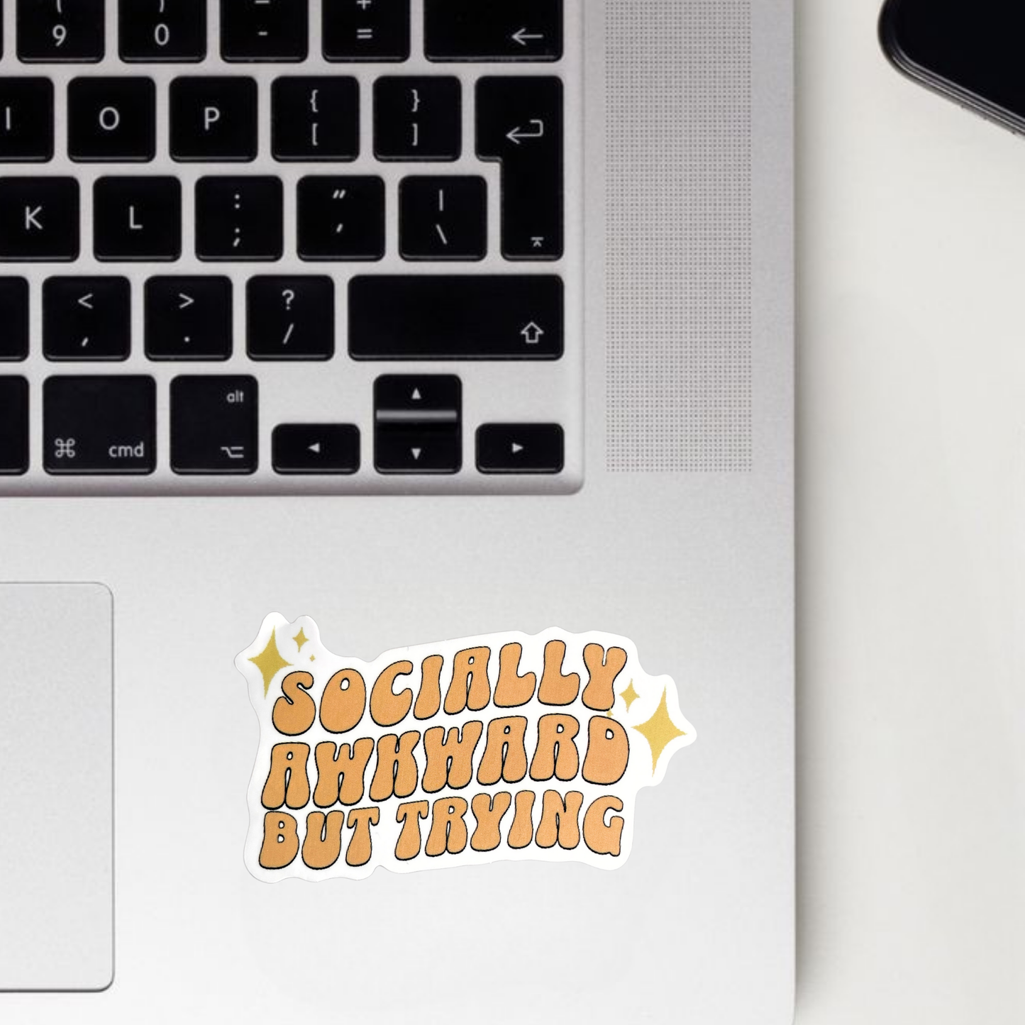 Socially Awkward But Trying Sticker