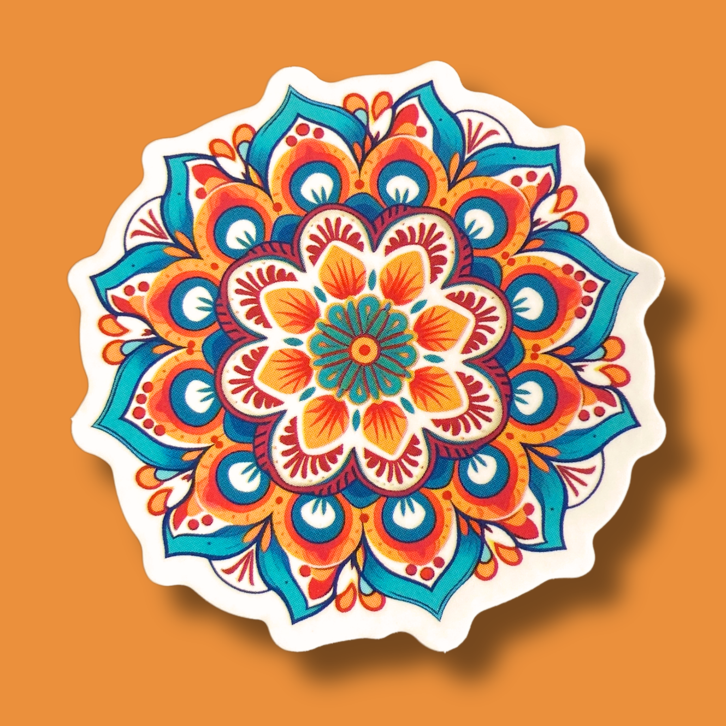 Flower Frenzy Mandala Sticker
