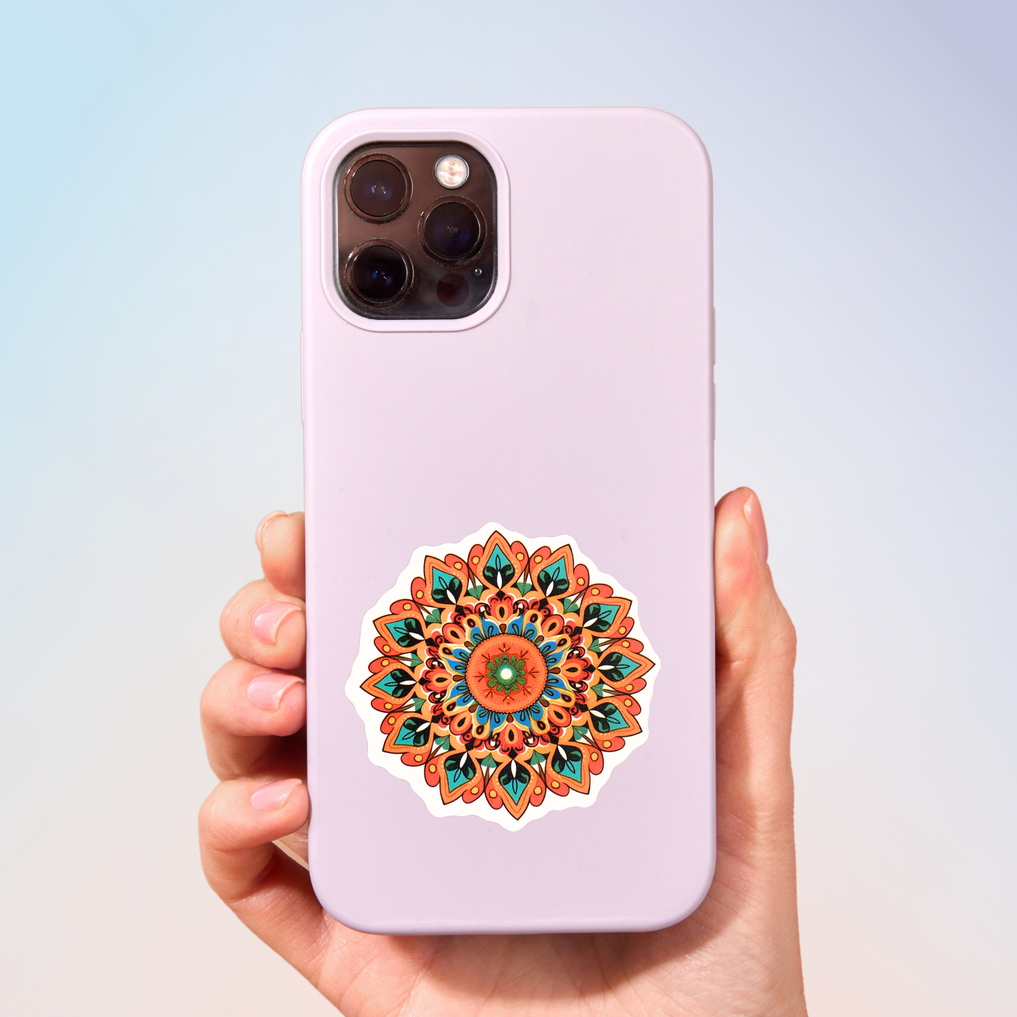 Rainbow Raze Mandala Sticker