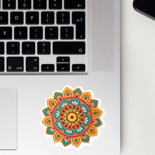 Serene Bloom Mandala Sticker
