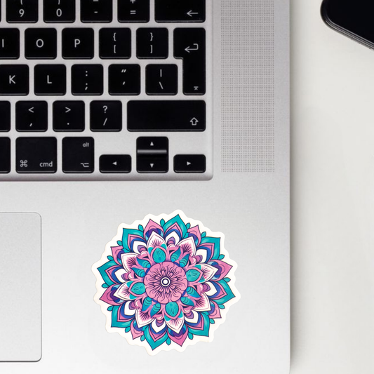 Geometric Bloom Mandala Sticker