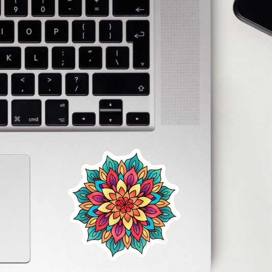 Petal Perfection Mandala Sticker