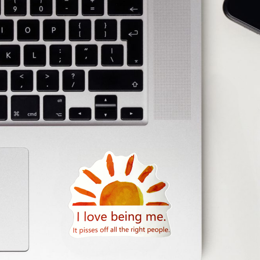 I Love Being Me Sticker