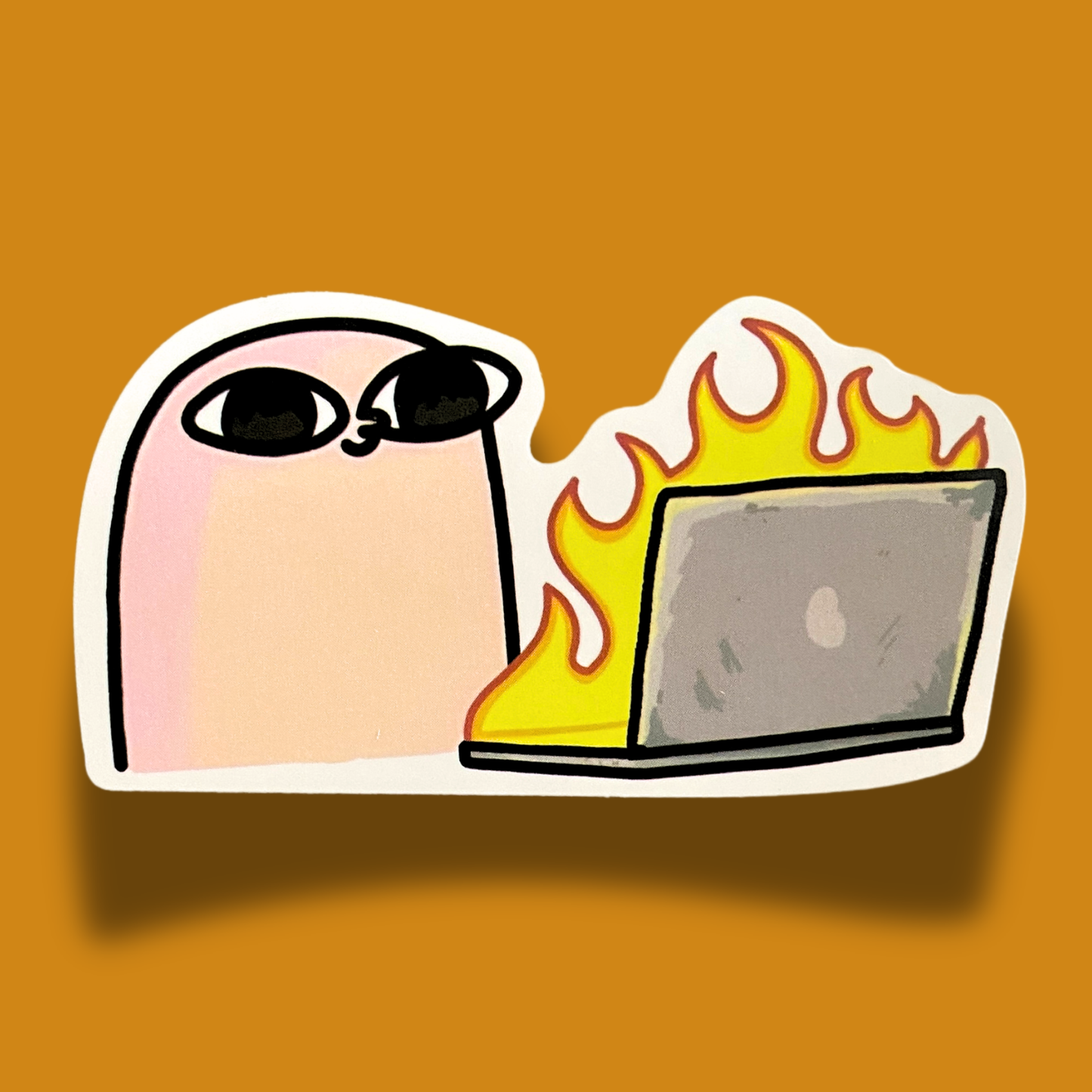 Burnout Sticker