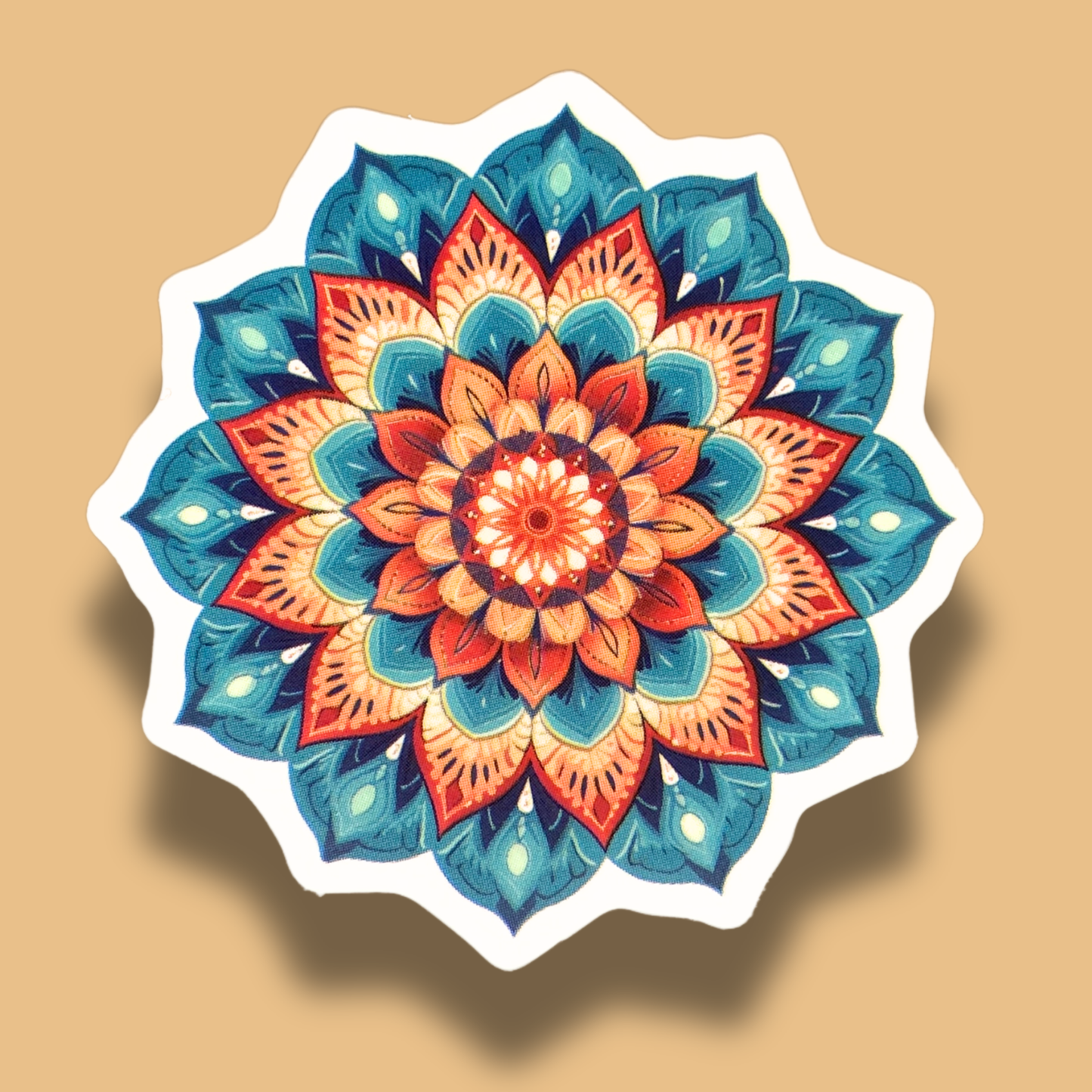 Blue Harmony Mandala Sticker