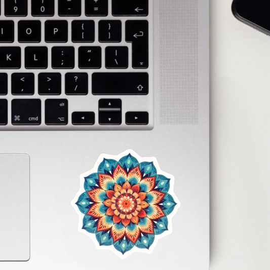 Blue Harmony Mandala Sticker