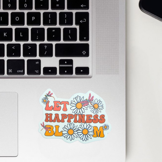 Let Happiness Bloom Sticker