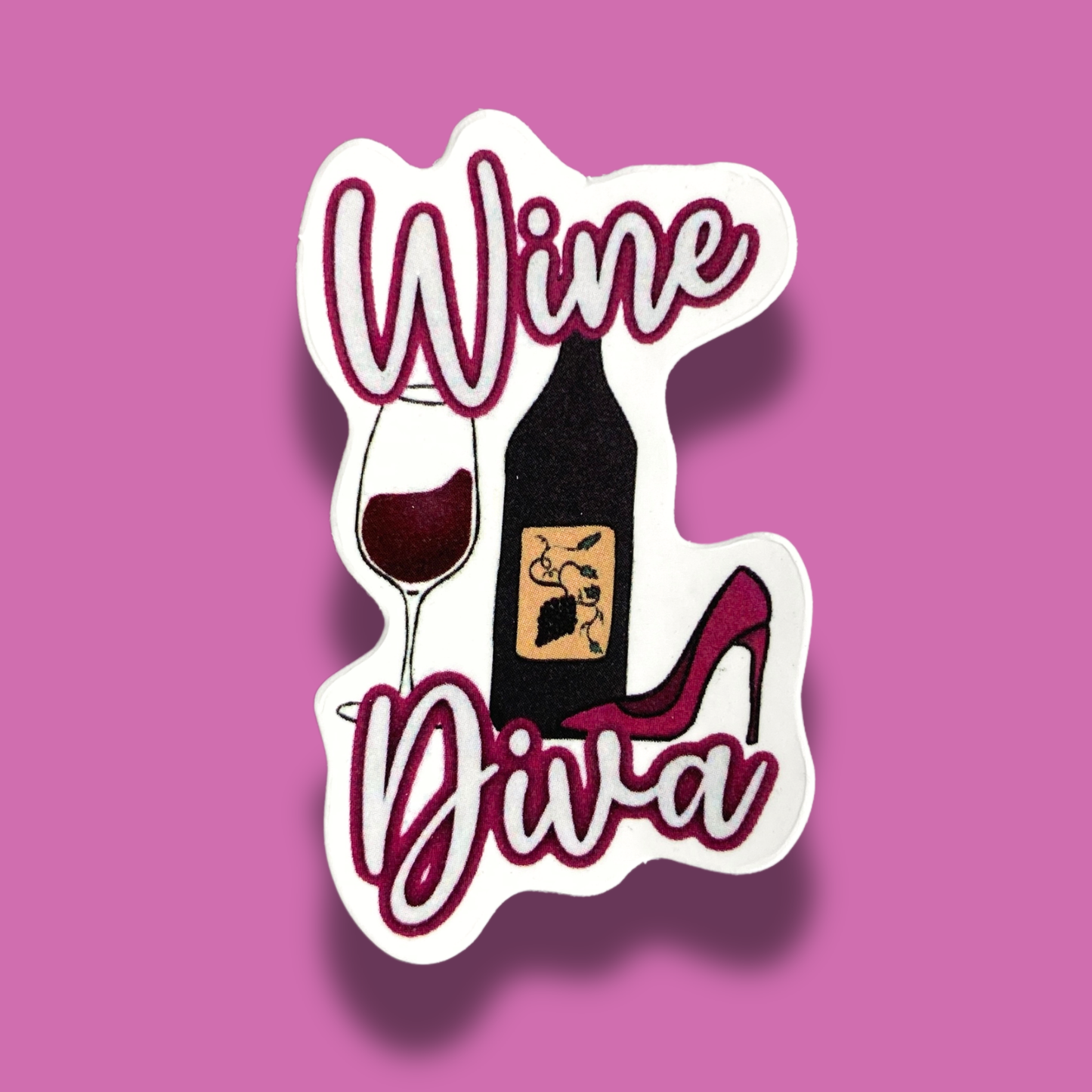 Wine Diva Sticker