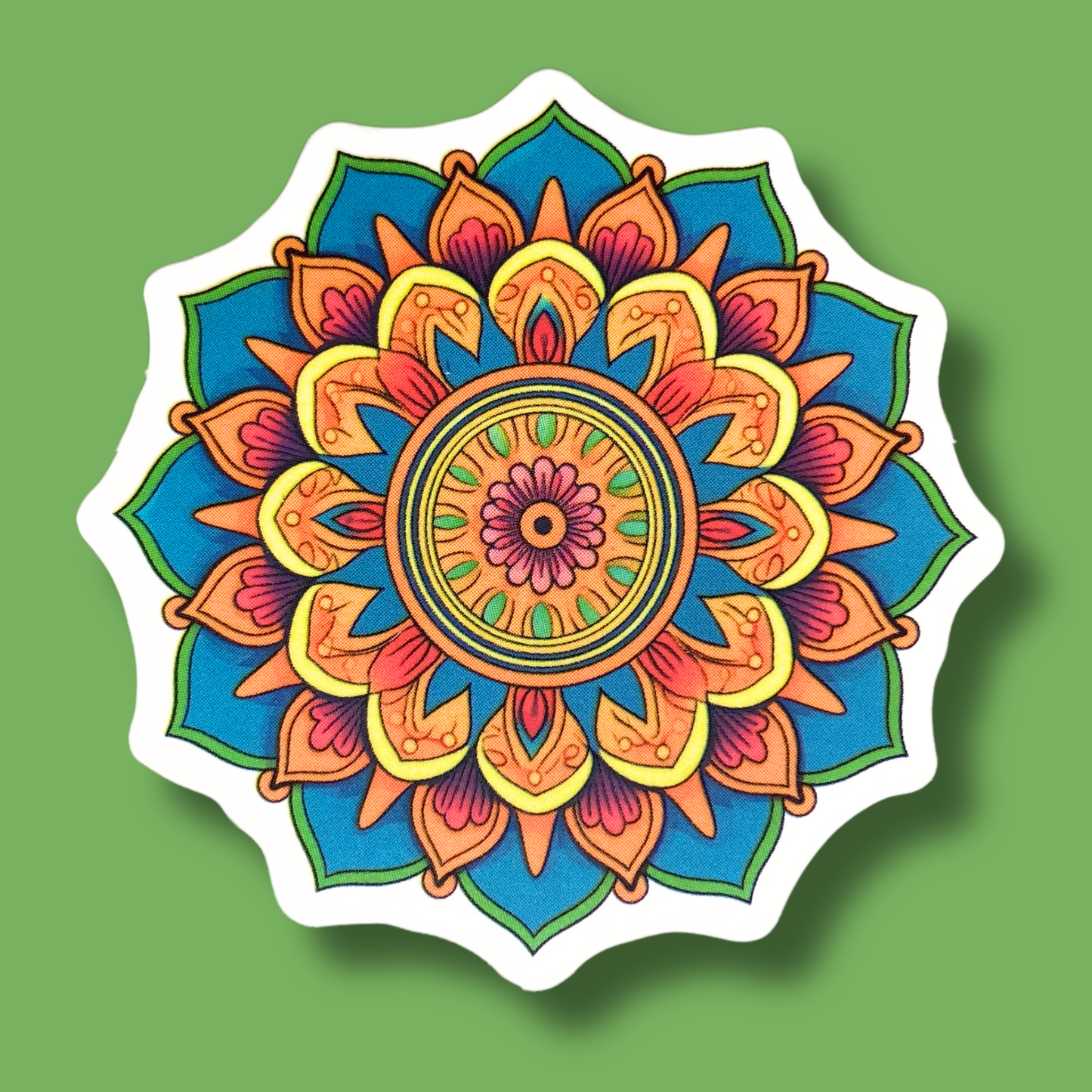 Fantastical Floral Mandala Sticker