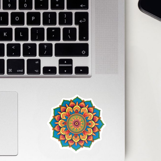 Fantastical Floral Mandala Sticker