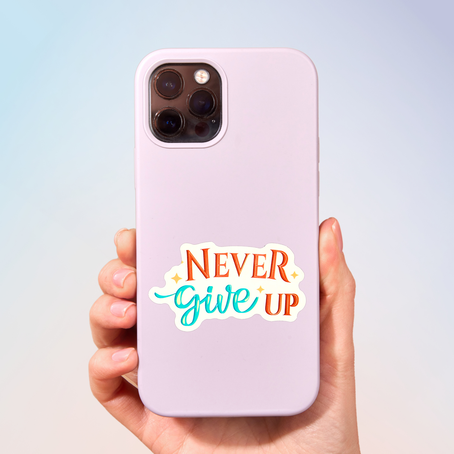 Never Give Up Sticker