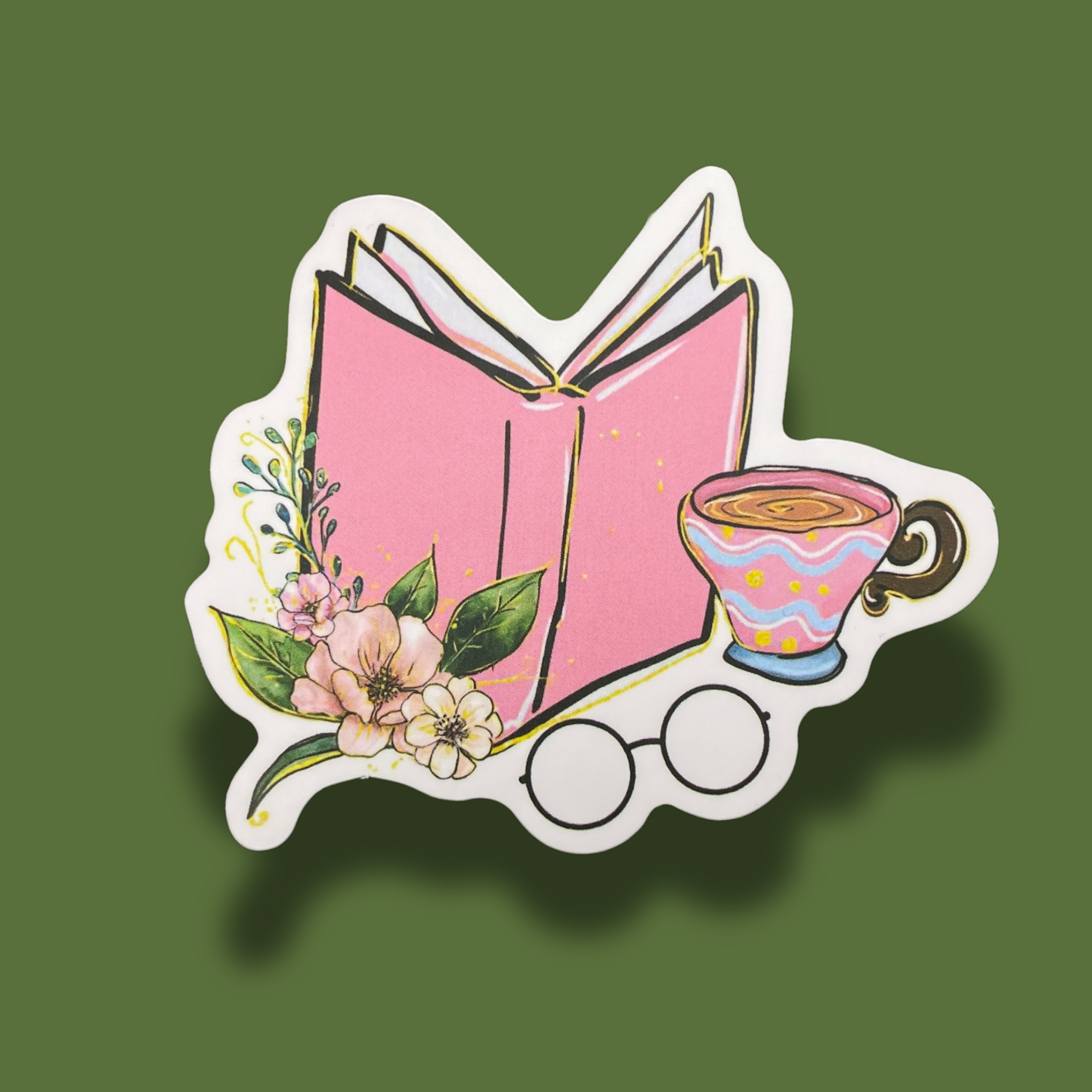 Tea & Books Sticker
