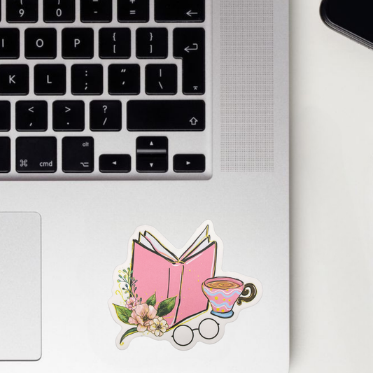 Tea & Books Sticker