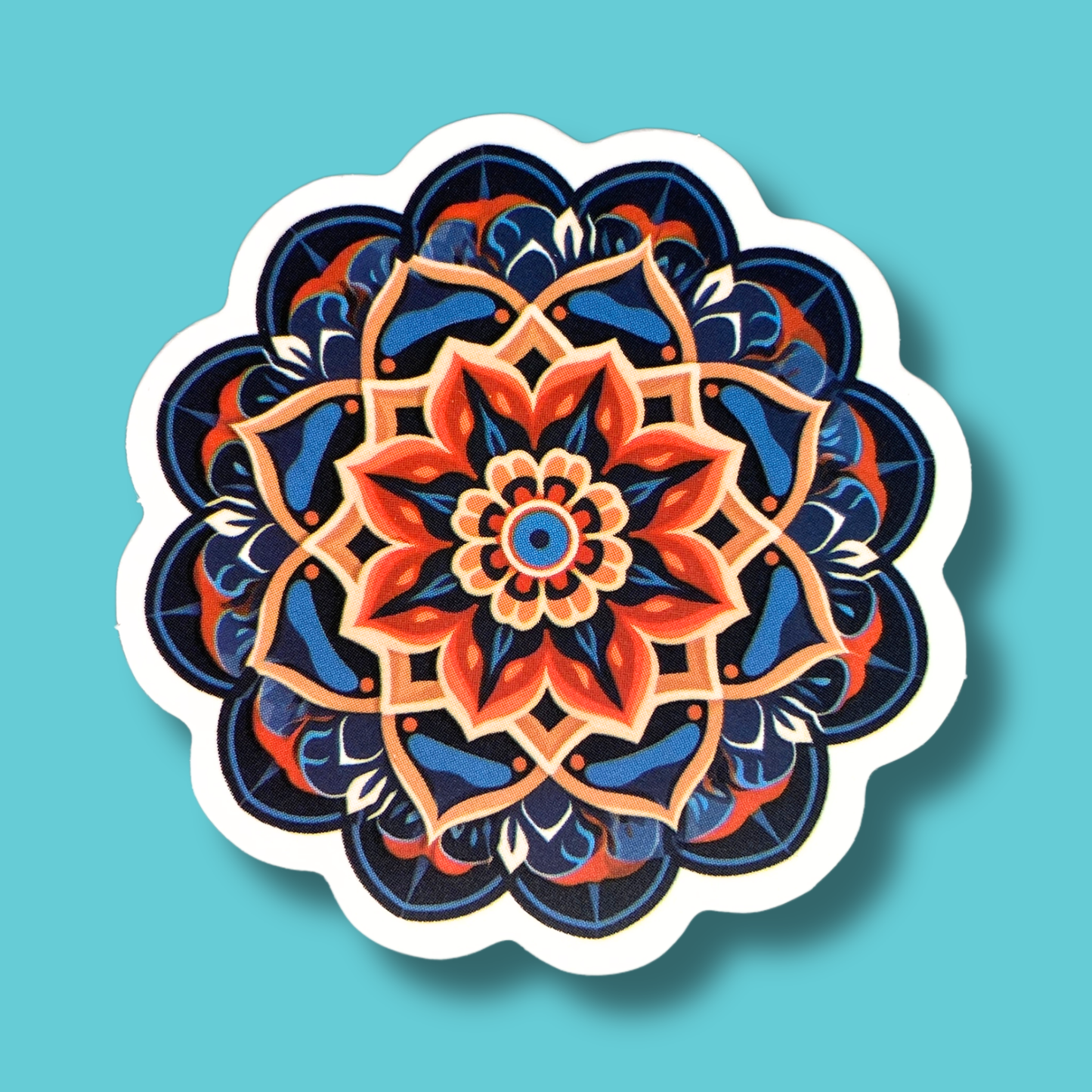 Sacred Bloom Mandala Sticker