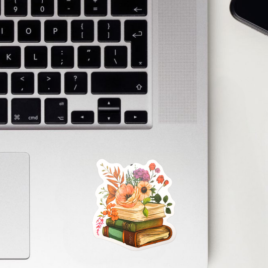 Bookish Bloom Sticker