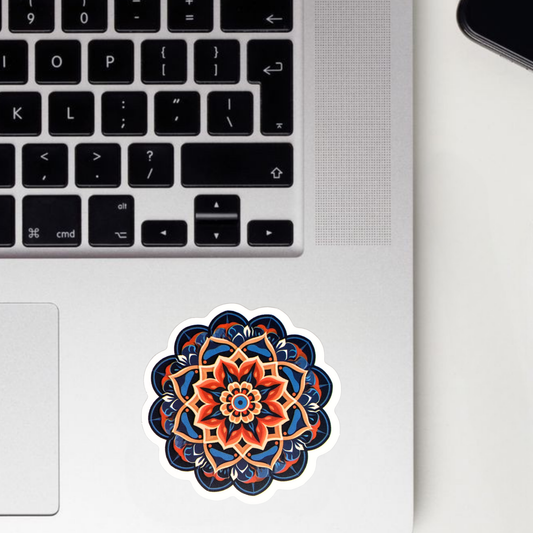 Sacred Bloom Mandala Sticker