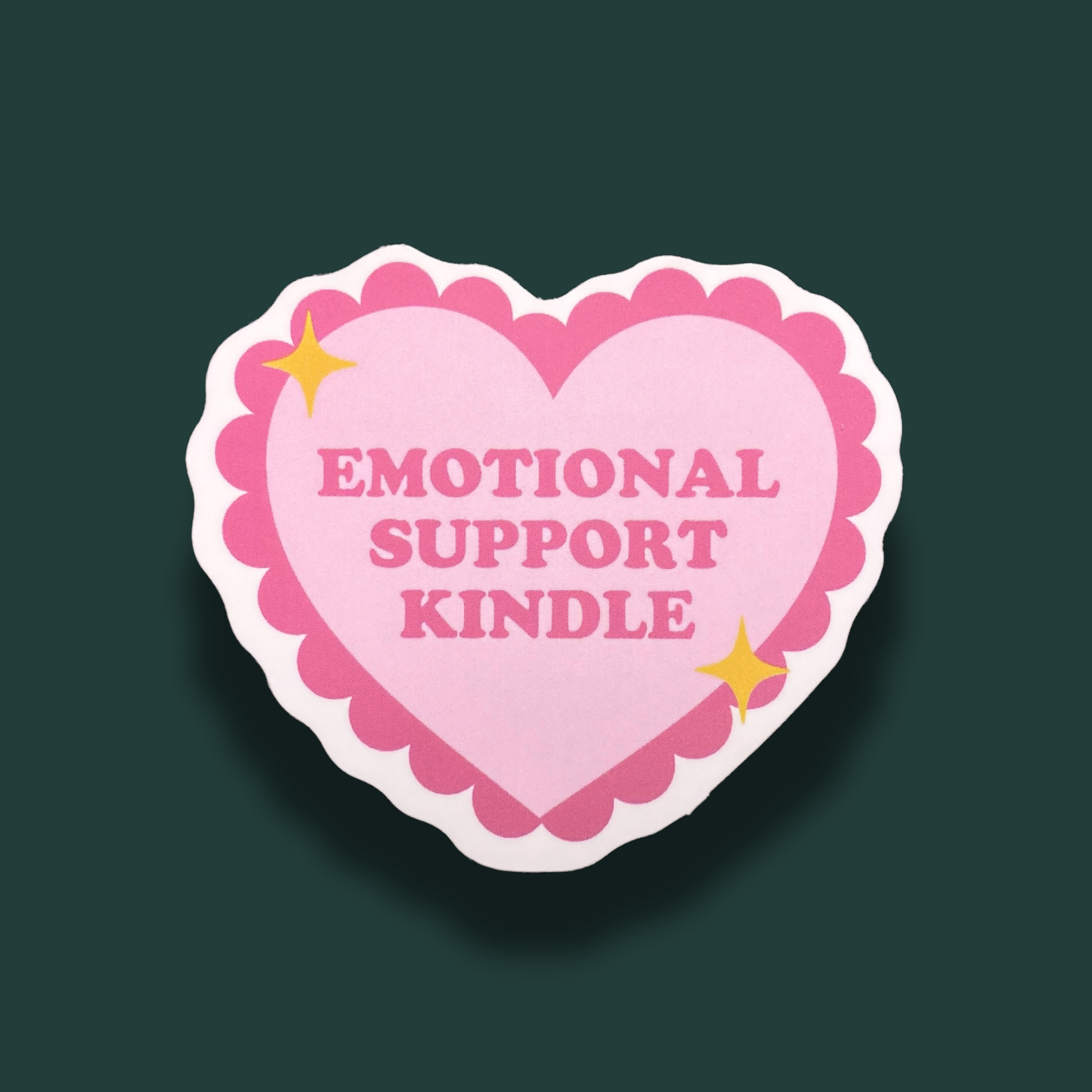 Emotional Support Kindle Sticker