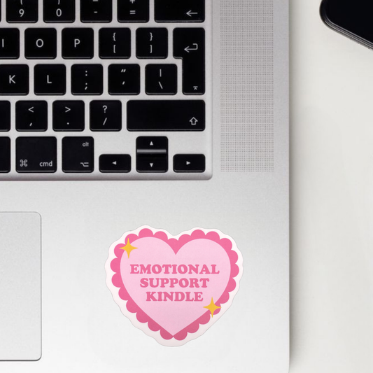 Emotional Support Kindle Sticker